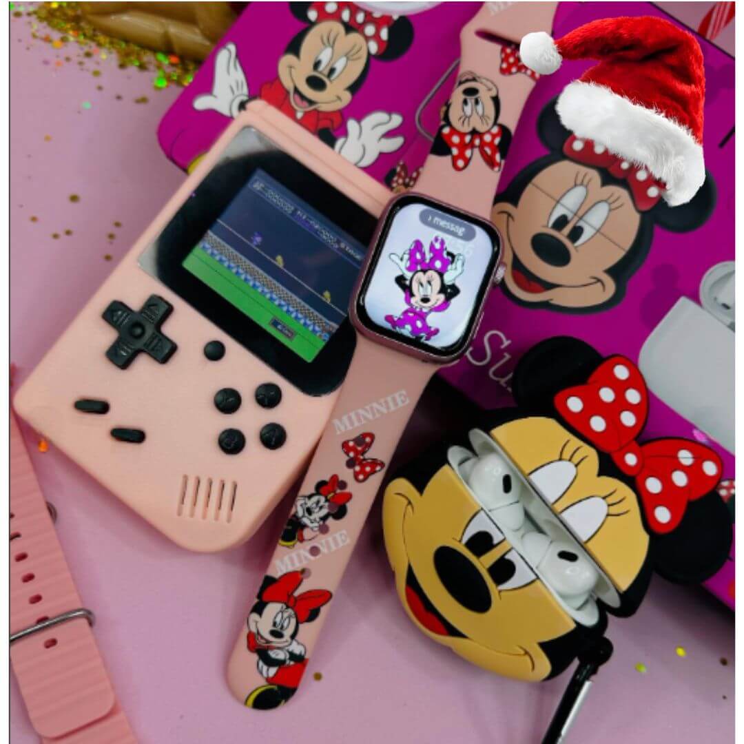 Consola 818 Game Boy+Audífonos+Reloj inteligente 🎮