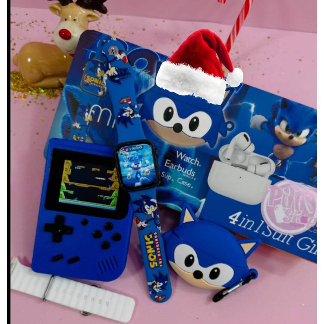 Consola 818 Game Boy+Audífonos+Reloj inteligente 🎮