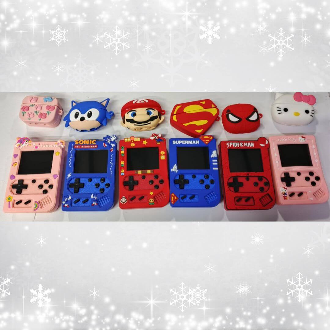 Consola 818 Game Boy+Audífonos+Reloj inteligente 🎮