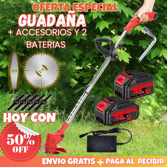 Guadaña Inalambrica cesped 2 Bat 48v